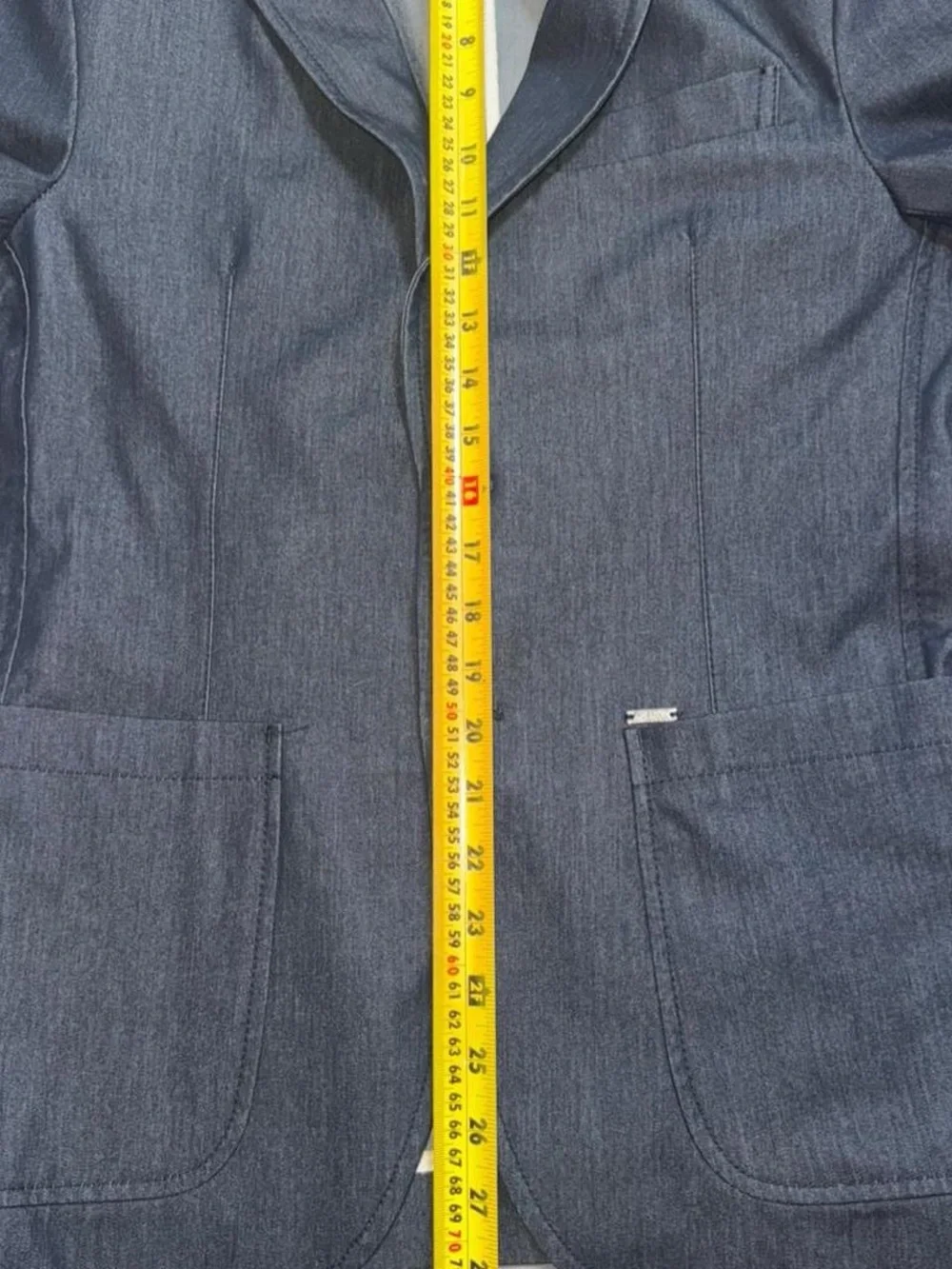 Zara Man Blue Tailored Casual Blazer Sport Coat Jacket Size 46